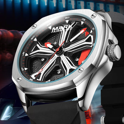 Orologio luminoso impermeabile al quarzo con quadrante calibrato