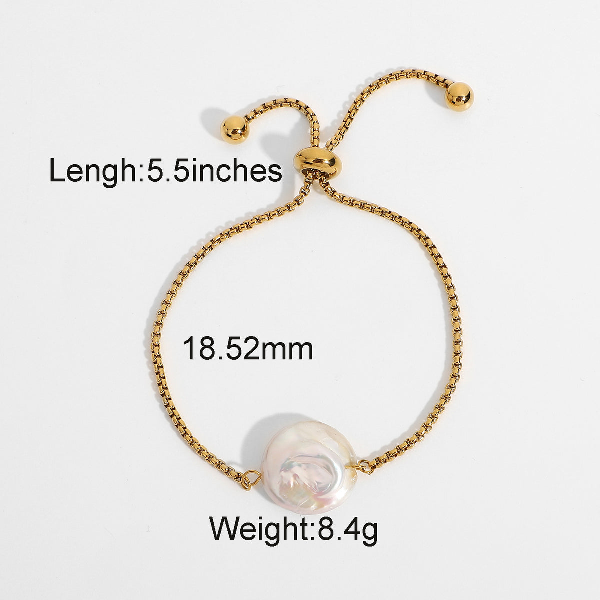 Bracciale perle barocche impermeabile