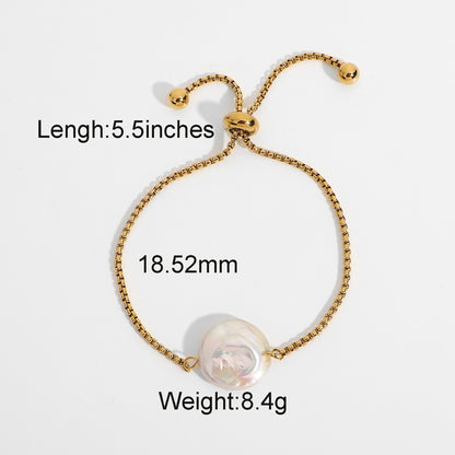 Bracciale perle barocche impermeabile