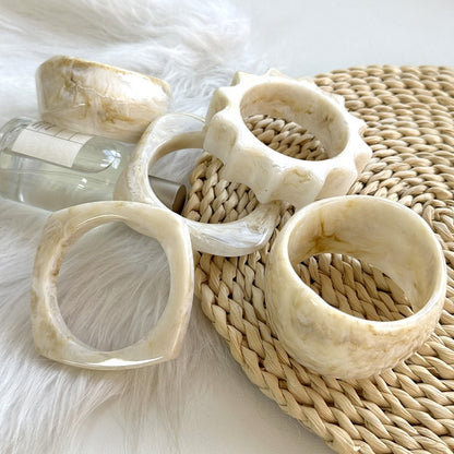 Bracciale Geometrico Irregolare Fiorito