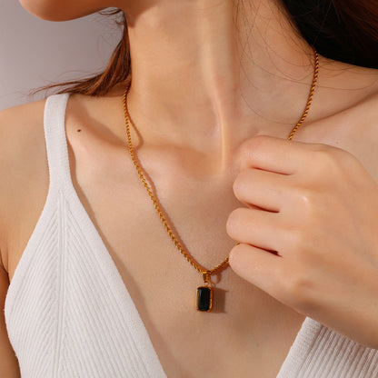 Collana Doppio Strato Onice