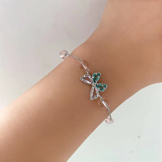 Bracciale farfalla argento fatto a mano