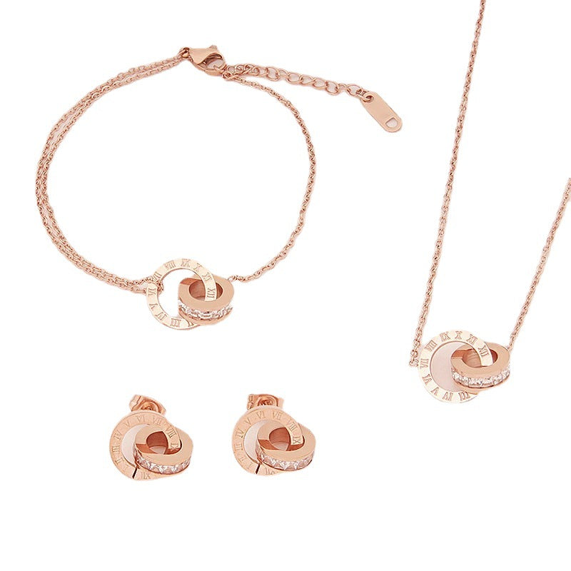 Collana Doppia Titanio