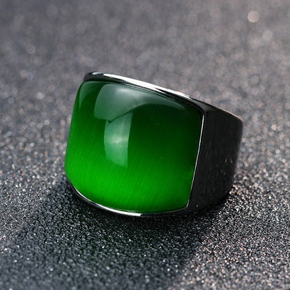 Anello opale verde vintage