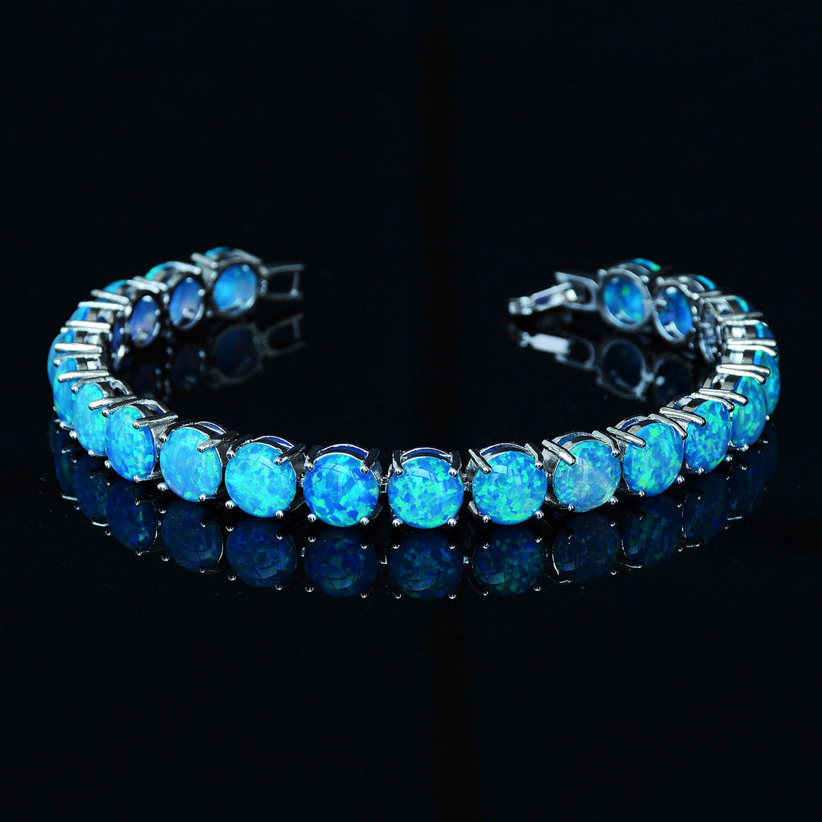 Bracciale Opale Bianco e Blu