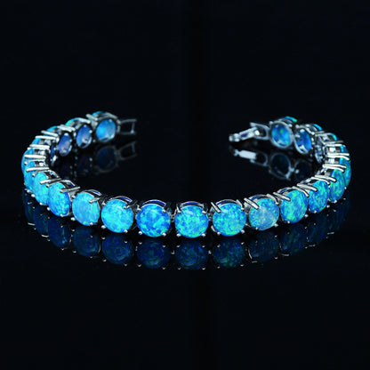Bracciale Opale Bianco e Blu