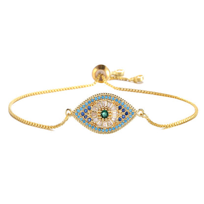 Bracciale occhio zircone rame