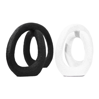Anello bianco e nero