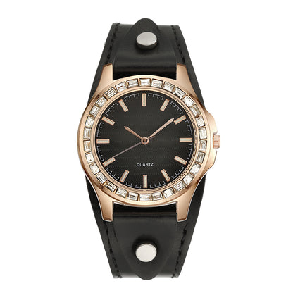 Orologio bracciale con diamanti pavé