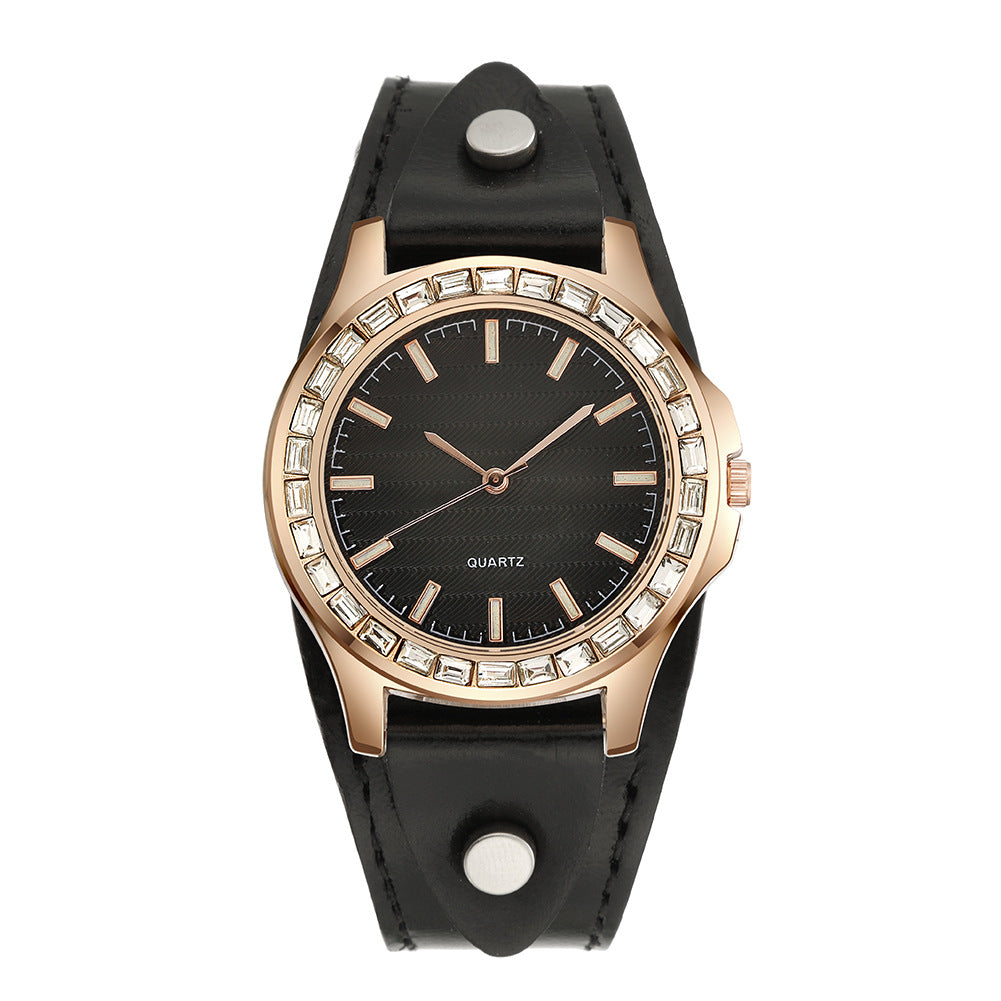 Orologio bracciale con diamanti pavé