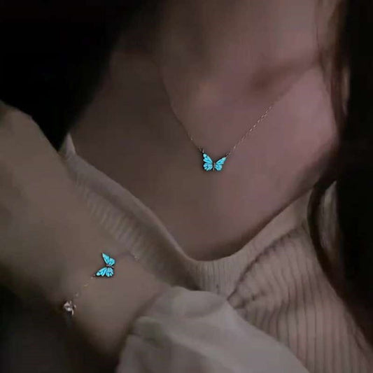 Collana farfalla luminosa
