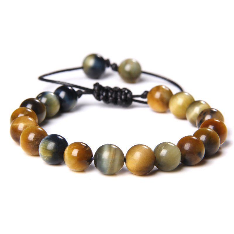 Bracciale occhio di tigre tessuto