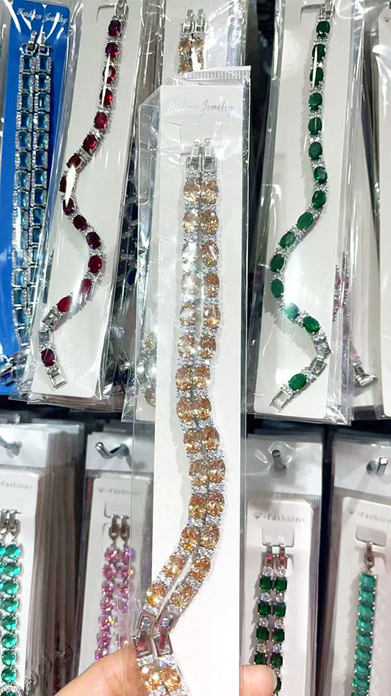 Braccialetto Zirconi Colorati Cristallo