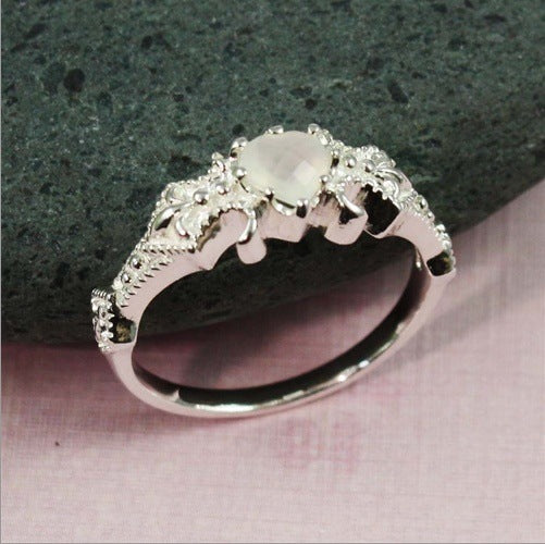 Anello Cuore Opalescente