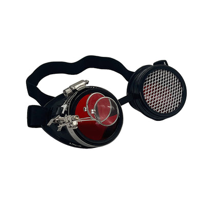Occhiali steampunk con lente mesh