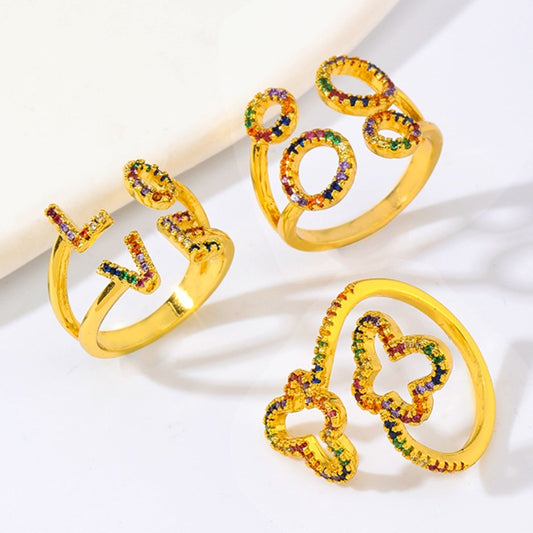 Anello farfalla traforato regolabile