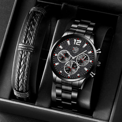 Orologio uomo con calendario acciaio inossidabile