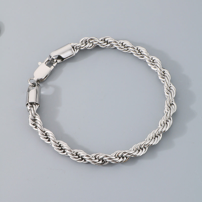 Bracciale catena intrecciata