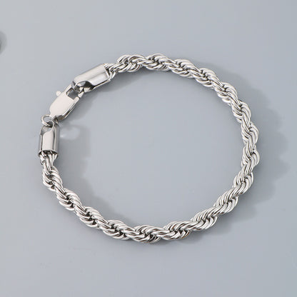 Bracciale catena intrecciata
