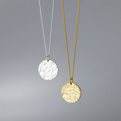 Collana Argento Tonda Geometrica