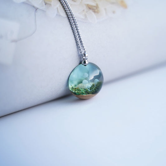Collana fungo resina