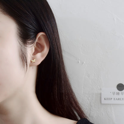 Orecchini Farfalla Argento coreani