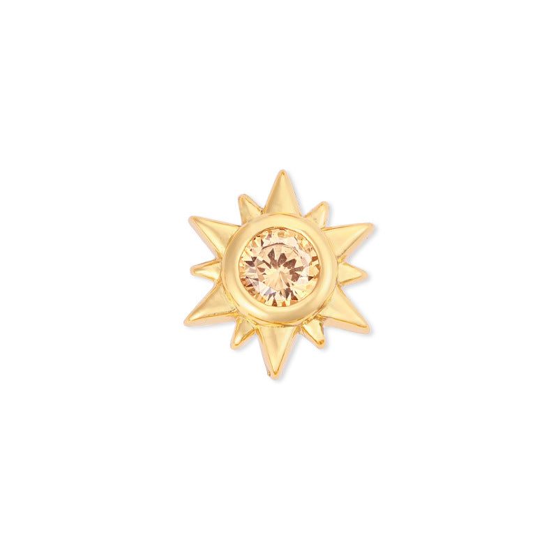 Collana cuore zirconi corta