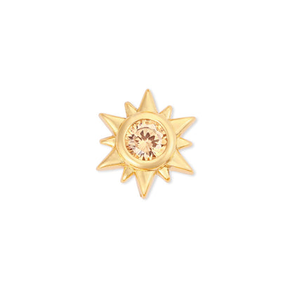 Collana cuore zirconi corta