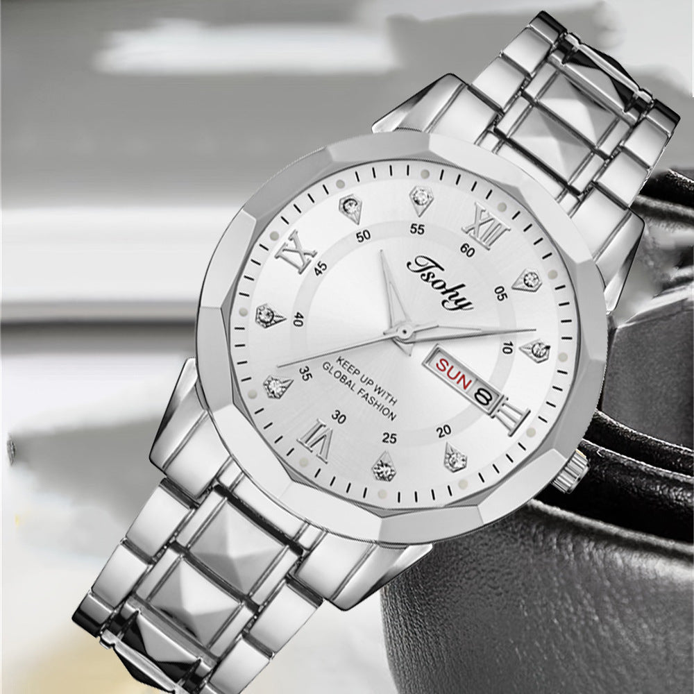 Orologio uomo calendario doppio
