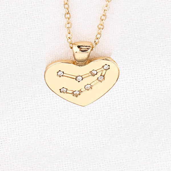 Collana Zodiaco con pendente diamante