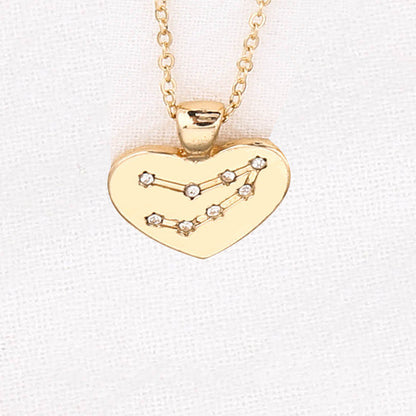 Collana Zodiaco con pendente diamante