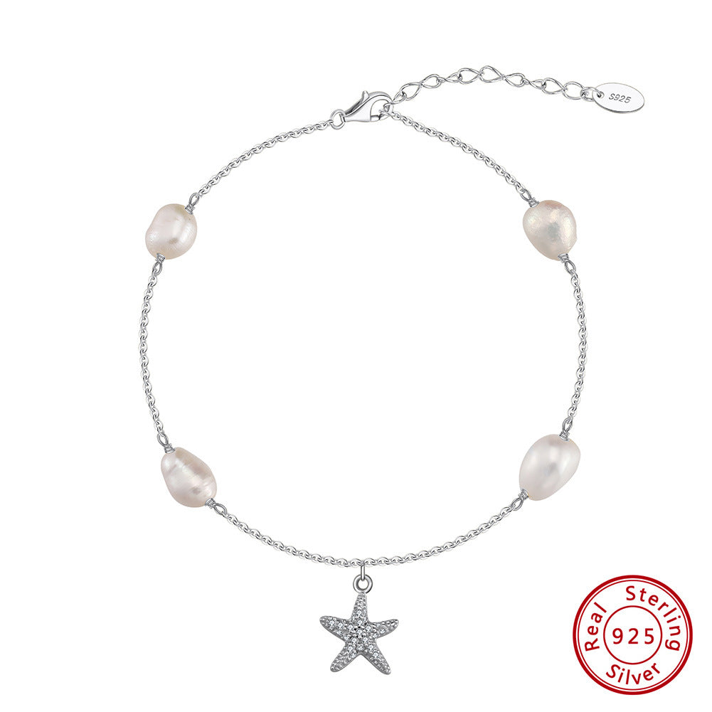 Cavigliera stella perla
