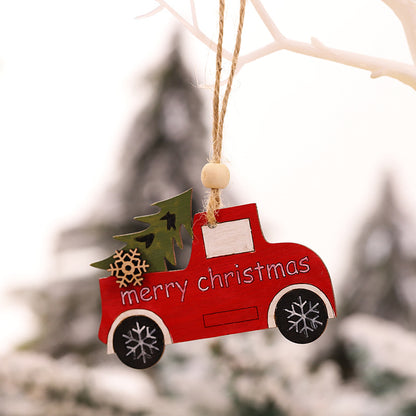 Pendente albero di Natale in legno