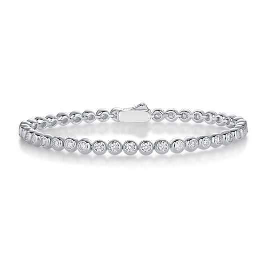 Bracciale moissanite argento Galassia