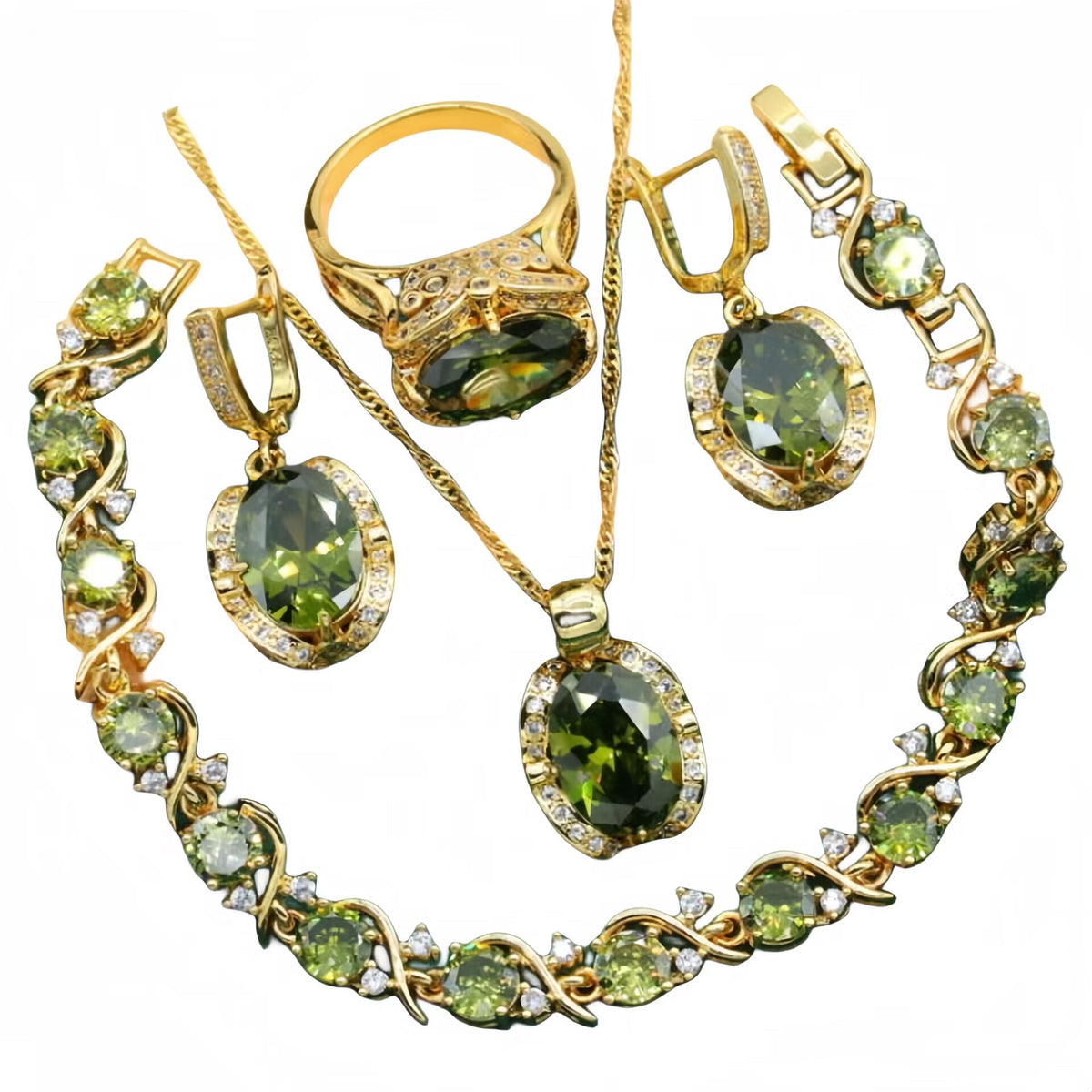 Set gioielli donna con strass