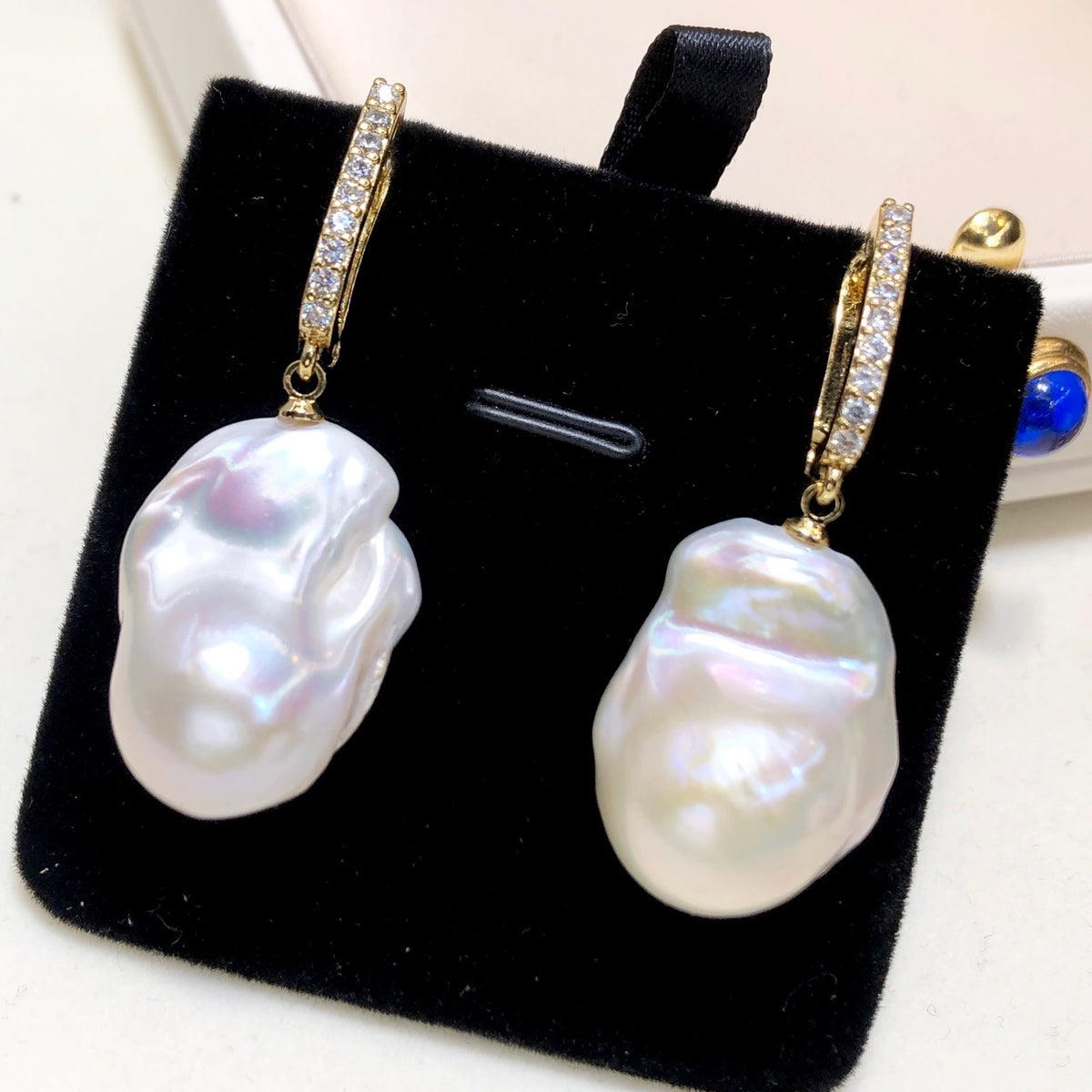 Orecchini perle barocche Edison acqua dolce