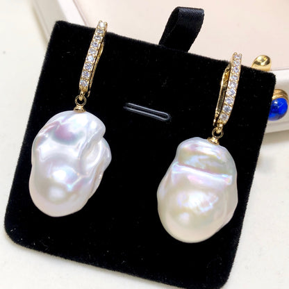 Orecchini perle barocche Edison acqua dolce