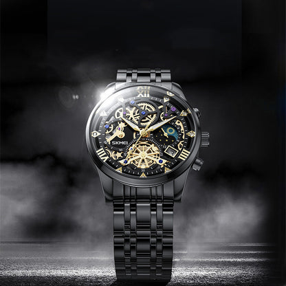 Orologio scheletrato al quarzo da uomo