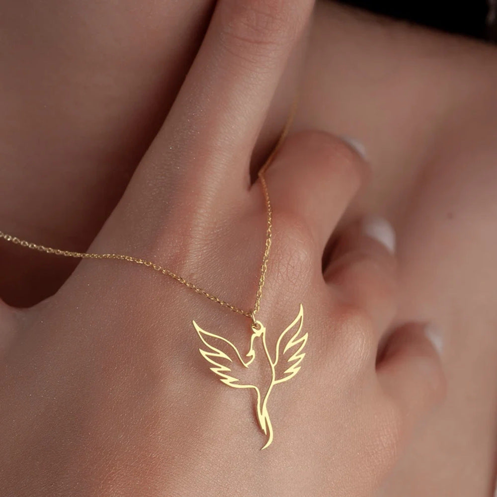 Collana minimalista acciaio inox