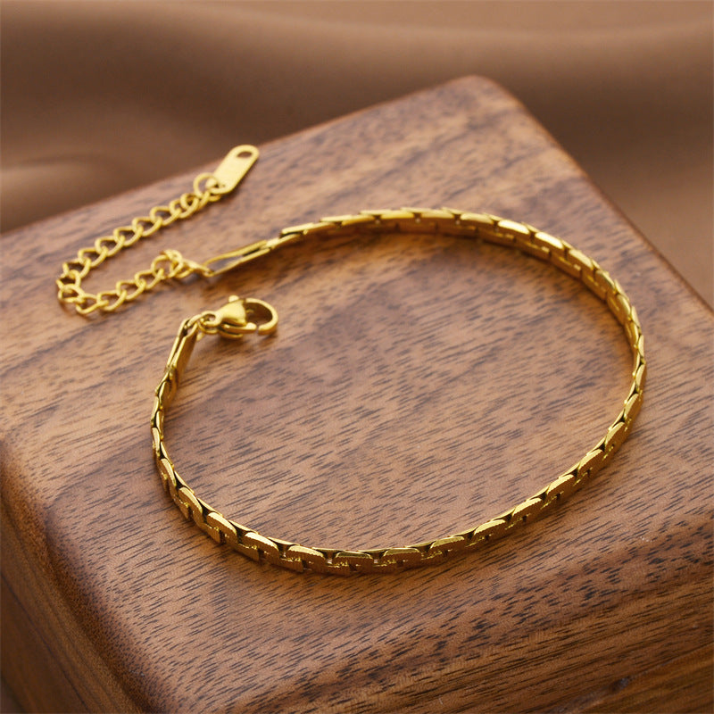Bracciale cubana titanio
