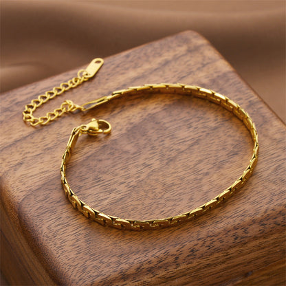 Bracciale cubana titanio