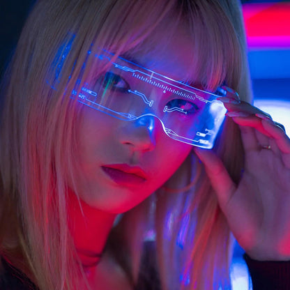 Occhiali da sole futuristi