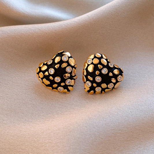 Orecchini Cuore Zircone