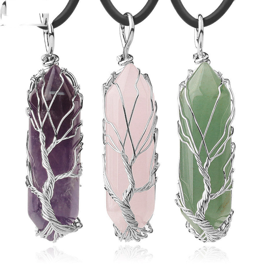 Collana Prisma Esagonale Albero della Vita