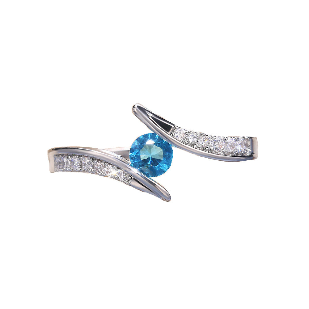 Anello zircone donna