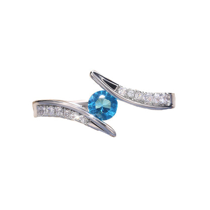 Anello zircone donna