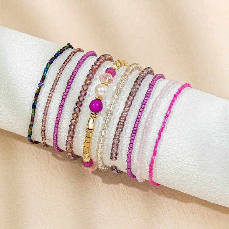 Bracciali boho con perline