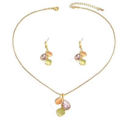 Parure Collana e Orecchini Zirconi
