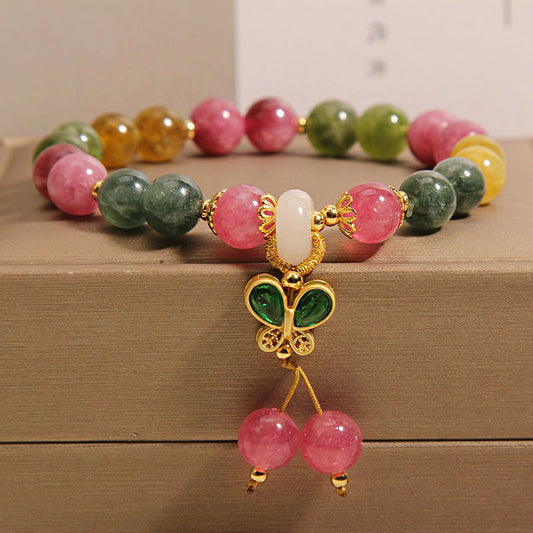 Bracciale tormalina farfalla