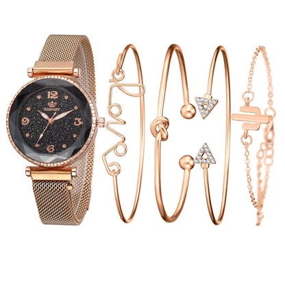 Set orologio e bracciale al quarzo